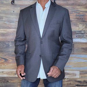 Fratelli Tallia Di Delfino Wool Gray Custom Tailored Blazer Sport Jacket 41R